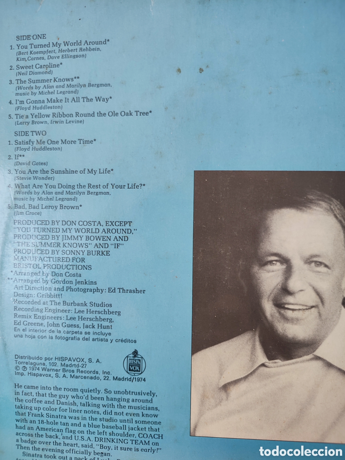 Discos de vinilo: Vinilo Frank Sinatra Some Nice Things Ive Missed - Foto 3