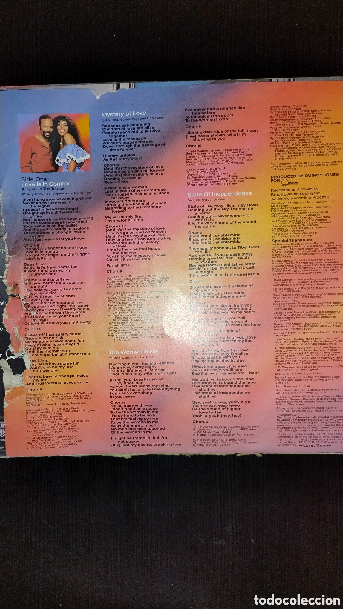 Discos de vinilo: Donna Summer LP WEA Espa&ntilde;a - Foto 3
