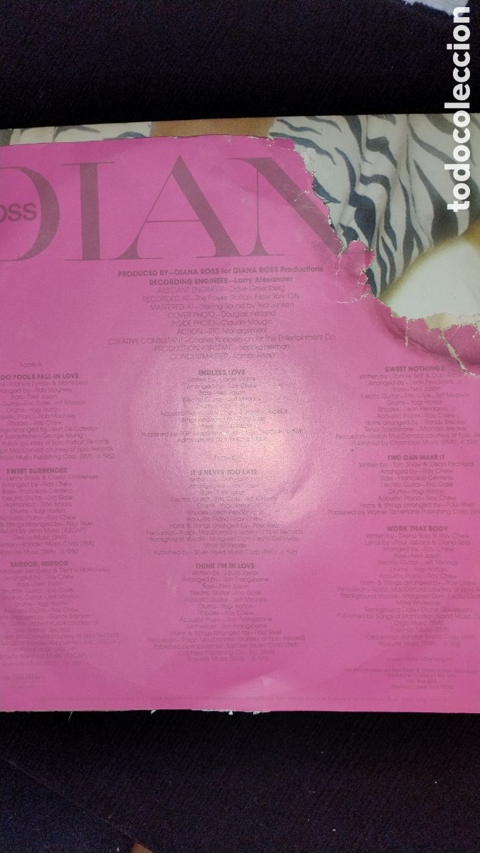 Discos de vinilo: Diana Ross why do fools fall love lp - Foto 5