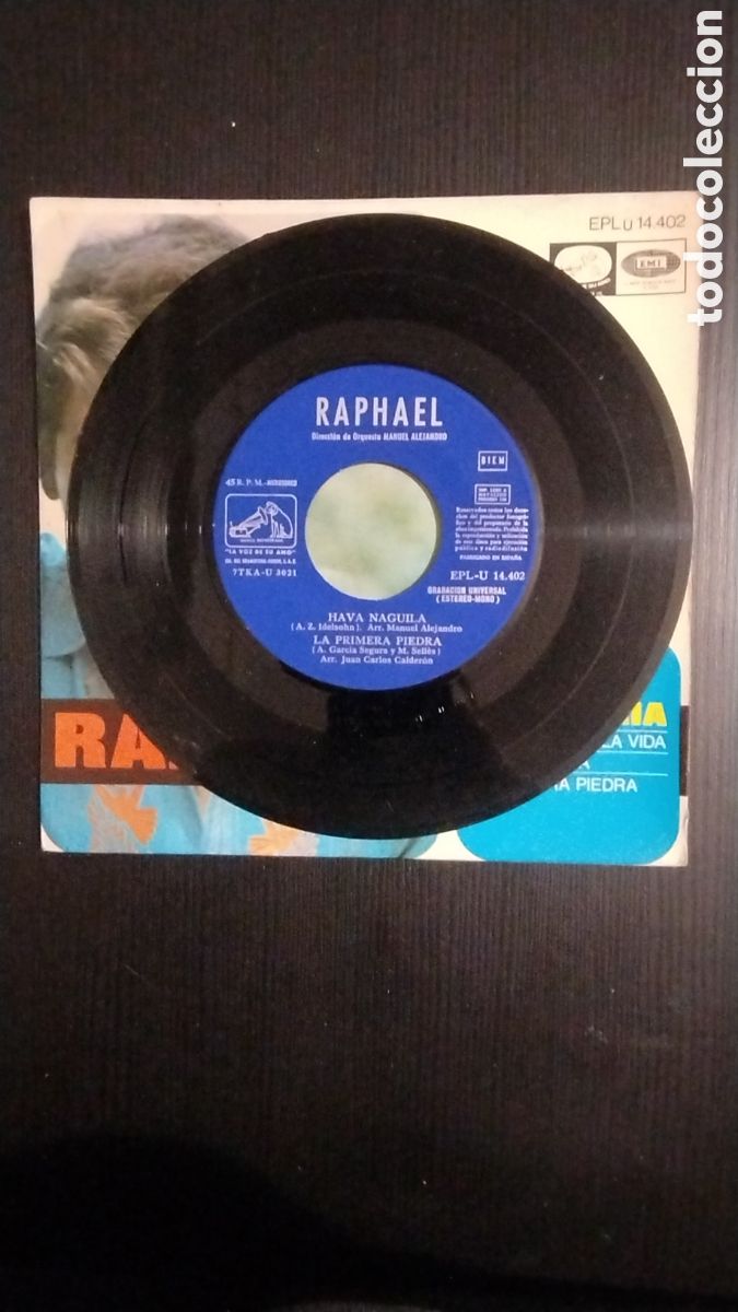 Discos de vinilo: Rafael ave Mar&iacute;a 45 rpm - Foto 3