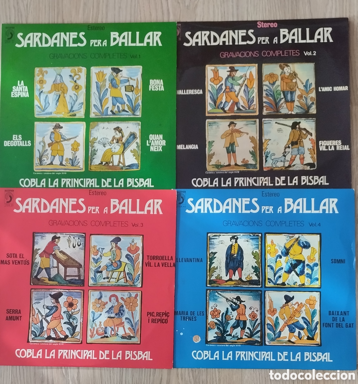 Discos de vinilo: 4 LP SARDANES PER A BALLAR, COMPLETES - Foto 1