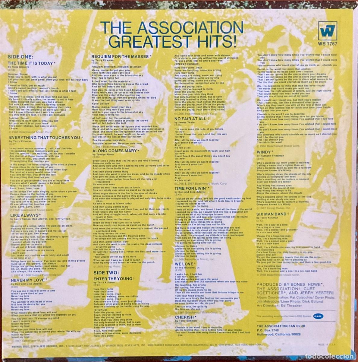 Discos de vinilo: ASSOCIATION, THE - GREATEST HITS! - Foto 2