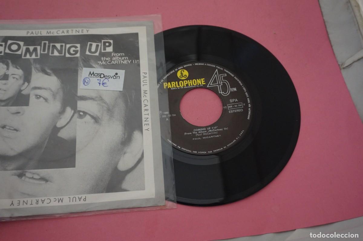 Discos de vinilo: SINGLE - PAUL MCCARTNEY - COMING UP / DISCO EN ESTADO EXCELENTE - Foto 2