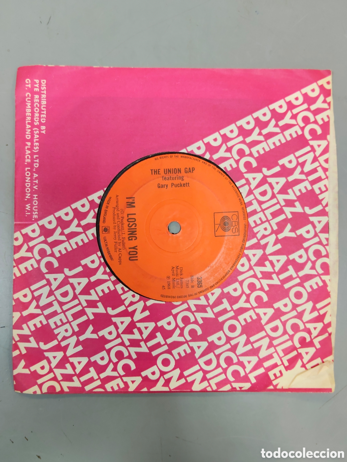 Discos de vinilo: Single Made London THE UNION GAP - Foto 1