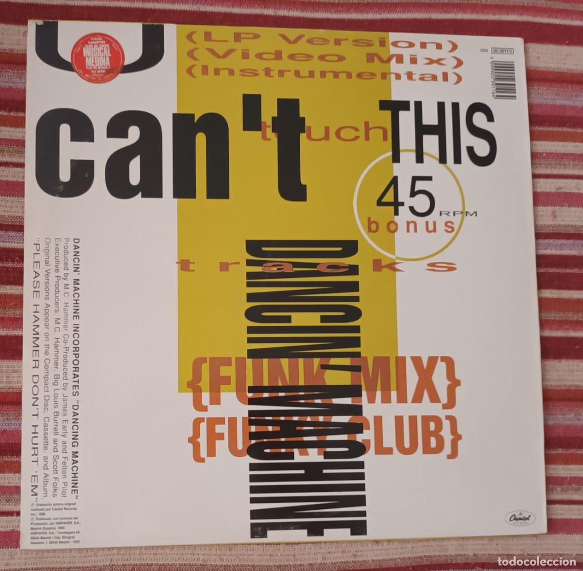Discos de vinilo: M.C. HAMMER - U CAN&acute;T TOUCH THIS - MAXI 5 TRACKS - Foto 2