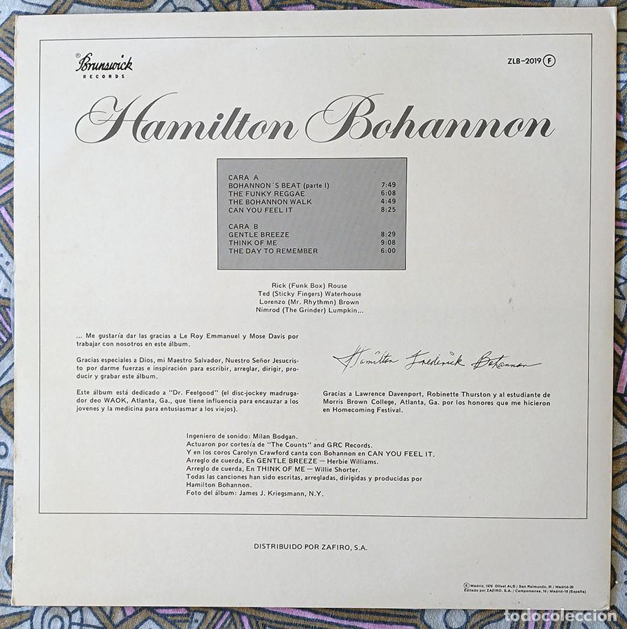 Discos de vinilo: LP HAMILTON BOHANNON - 1.976 - Foto 2
