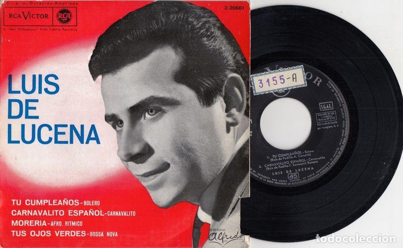 Discos de vinilo: LUIS DE LUCENA - TU CUMPLEA&Ntilde;OS - EP DE VINILO - C - 38 - Foto 1