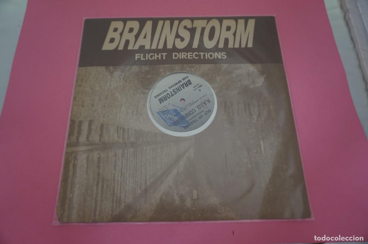 Discos de vinilo: MAXI SINGLE - BRAINSTORM - FLIGHT DIRECTIONS - DISCO EN BUEN ESTADO - Foto 1