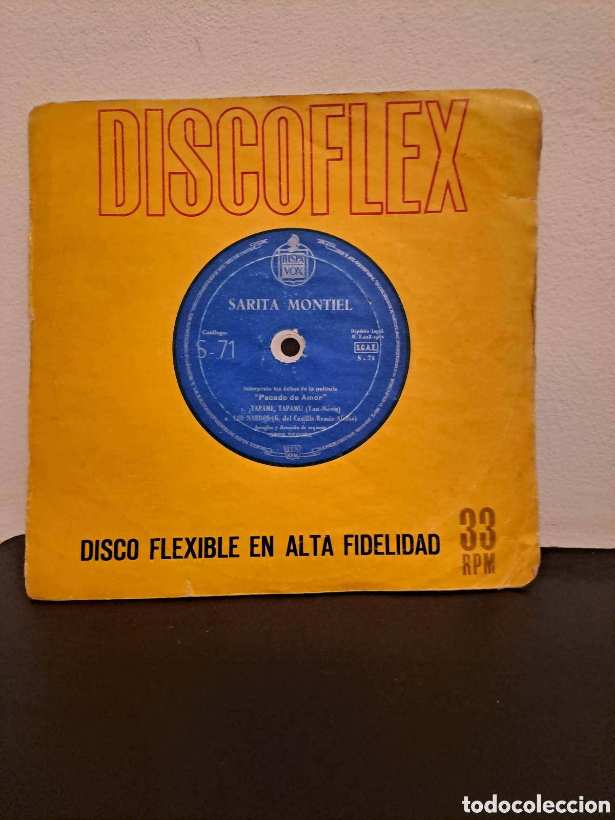 Discos de vinilo: Sarita Montiel* &ndash; Interpreta Los &Eacute;xitos De La Pel&iacute;cula &rdquo;Pecado De Amor&rdquo; DISCOFLEX - Foto 1