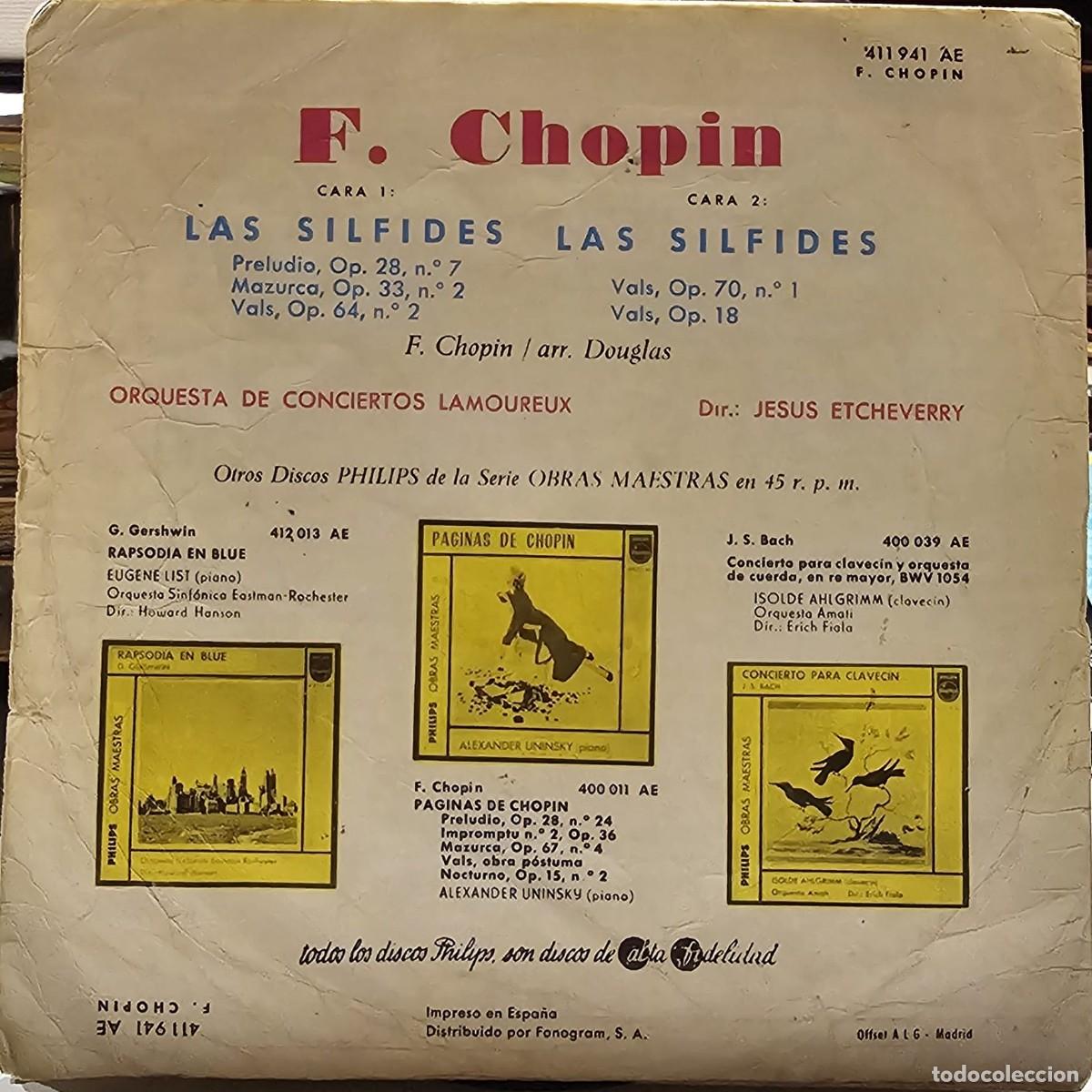 Discos de vinilo: Vinilo F. Chopin - Las S&iacute;lfides - Foto 2