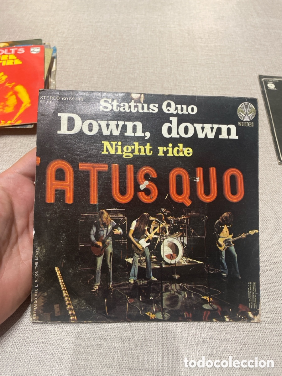 Discos de vinilo: Status Quo &ndash; &ldquo;Down Down&rdquo; / &ldquo;Night Ride&rdquo; - Foto 1