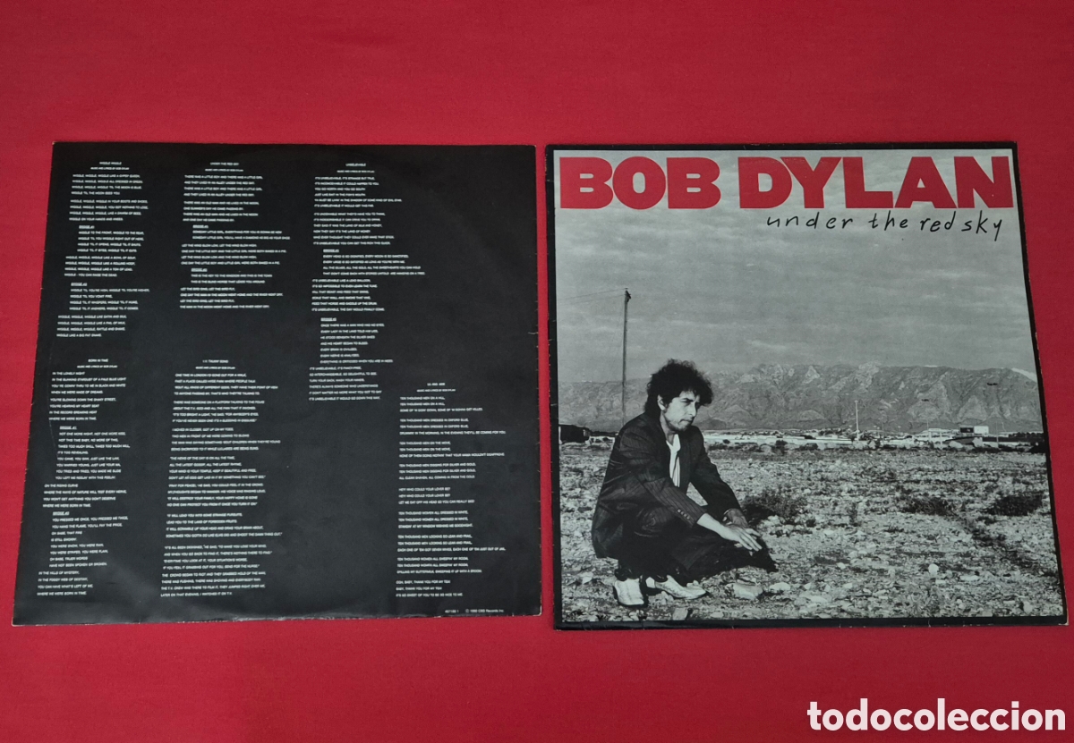 Discos de vinilo: Bob Dylan - Under the Red Sky lp 1990 - Foto 3
