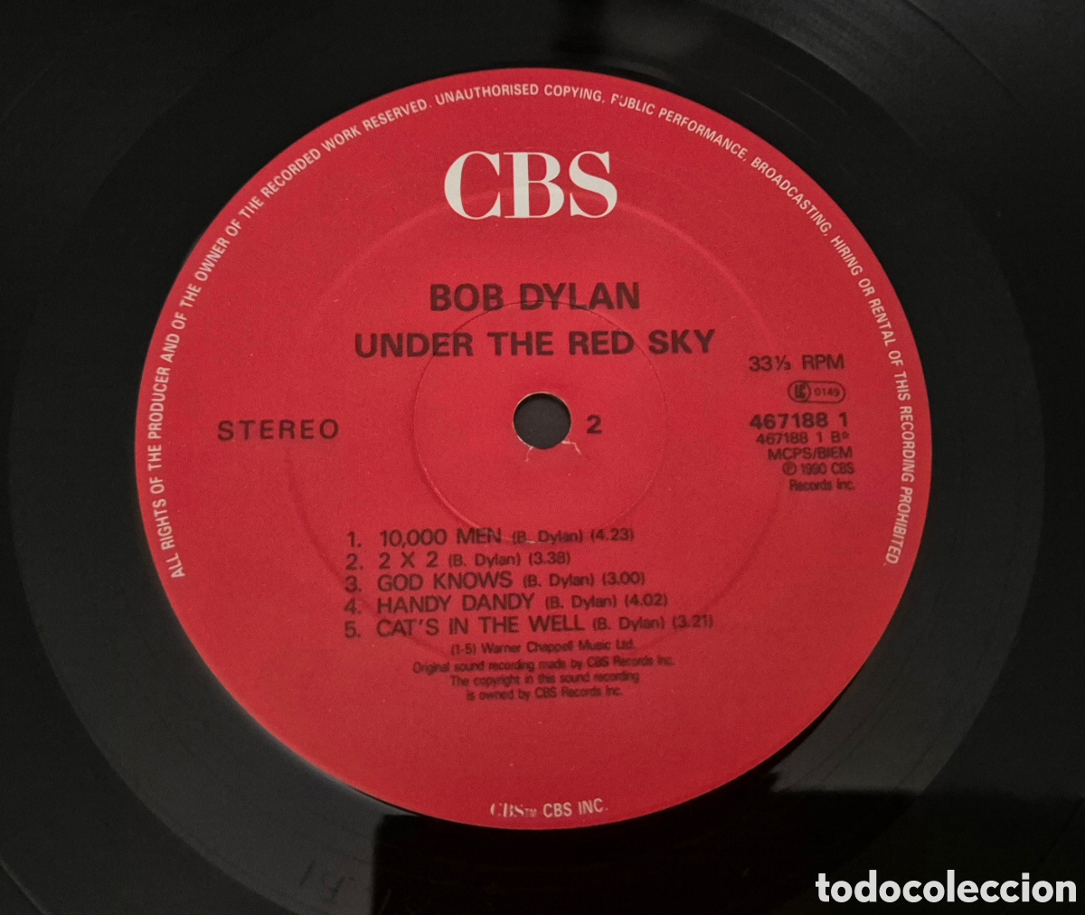 Discos de vinilo: Bob Dylan - Under the Red Sky lp 1990 - Foto 5