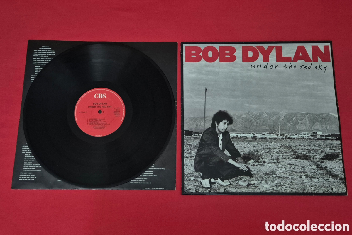 Discos de vinilo: Bob Dylan - Under the Red Sky lp 1990 - Foto 6