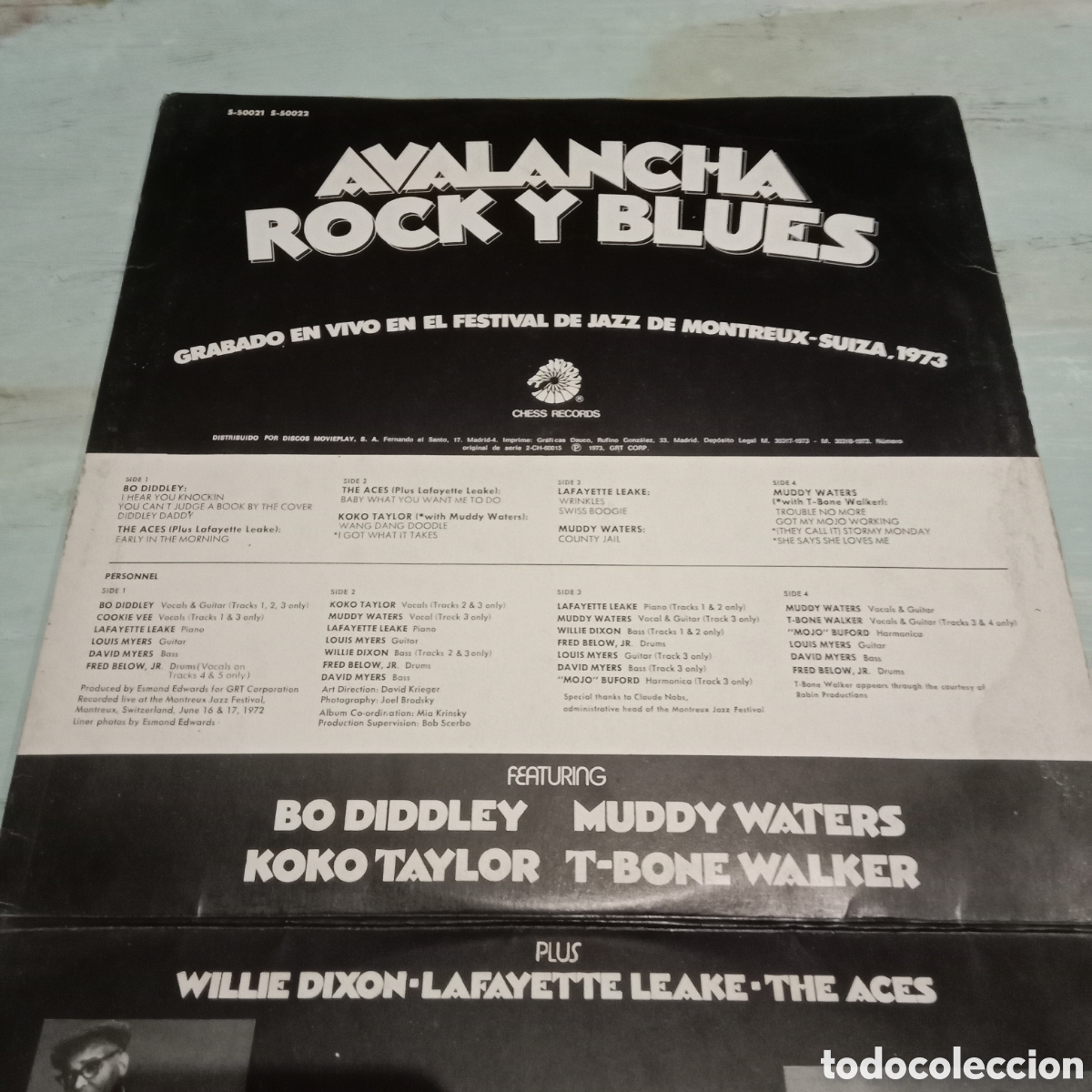 Discos de vinilo: VARIOS - AVALANCHA ROCK Y BLUES - LP DOBLE GATEFOLD - Foto 3