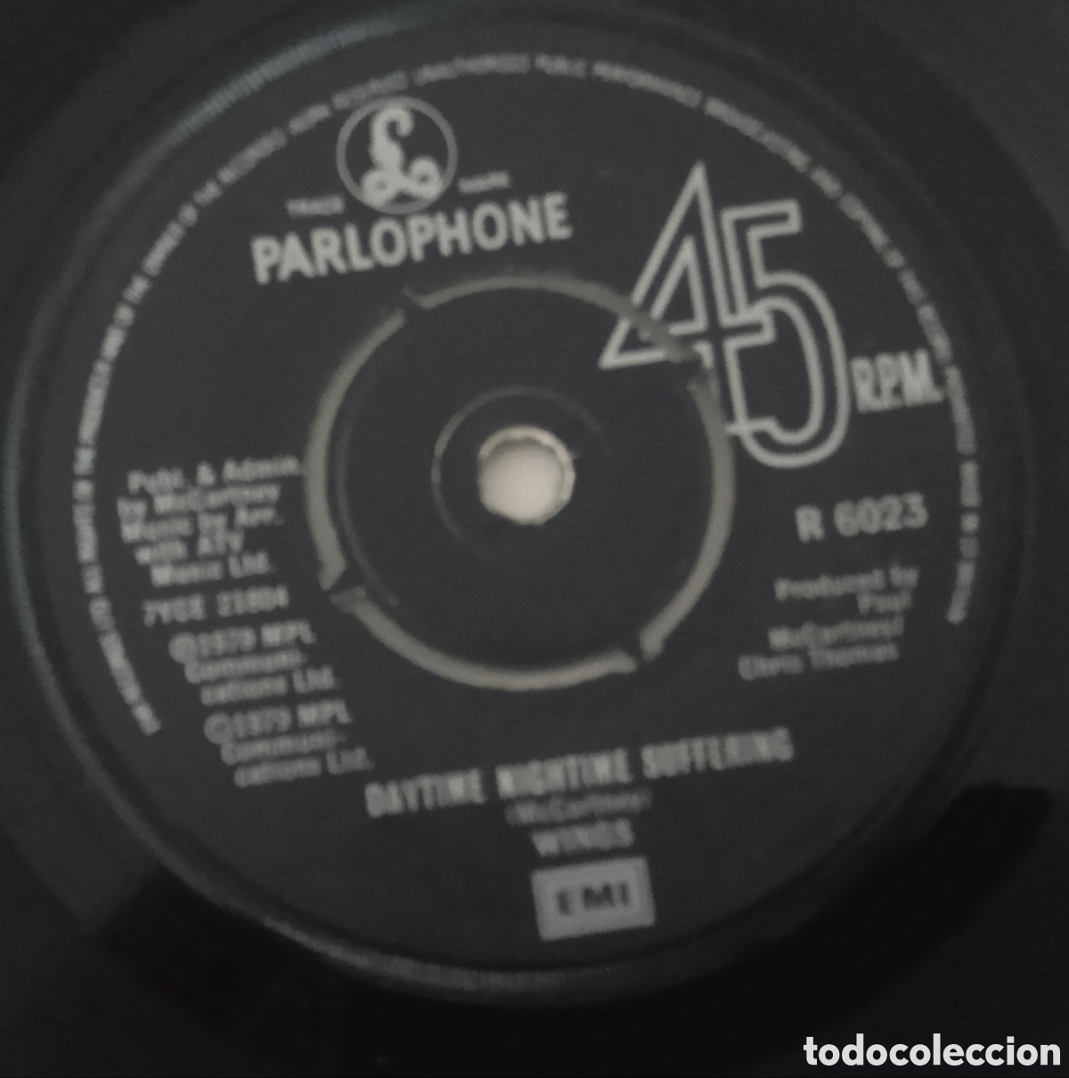 Discos de vinilo: WINGS - Goodnight tonight (1979) single - Foto 2
