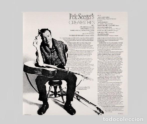 Discos de vinilo: �V619 - [LP VINILO]. PETE SEEGER. GREATEST HITS. RECOPILATORIO. - Foto 7