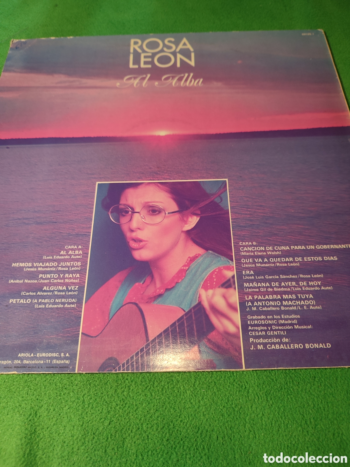 Discos de vinilo: Rosa Le&oacute;n - Al Alba edici&oacute;n 1975 - Foto 2
