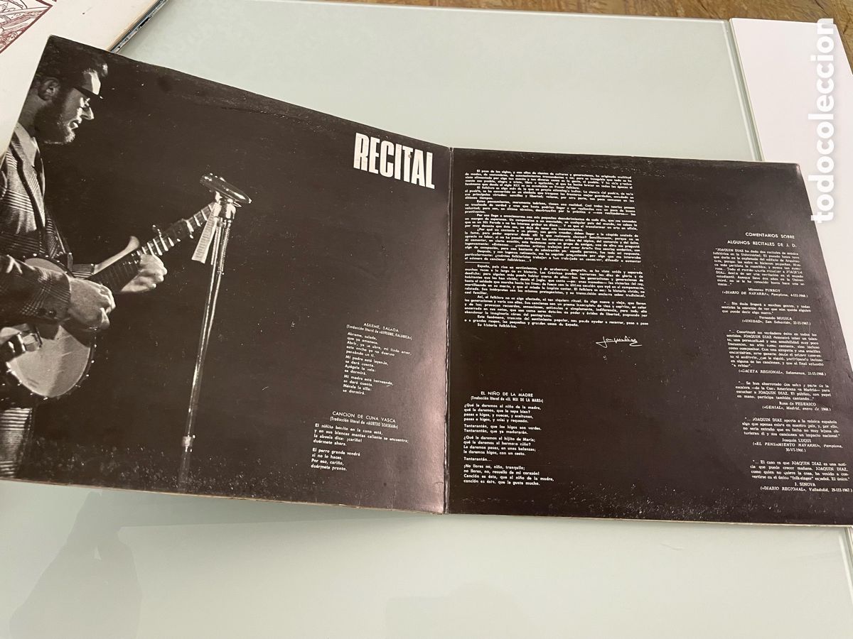 Discos de vinilo: Disco vinilo. Recital. Joaquin Diaz. Sono play - Foto 2
