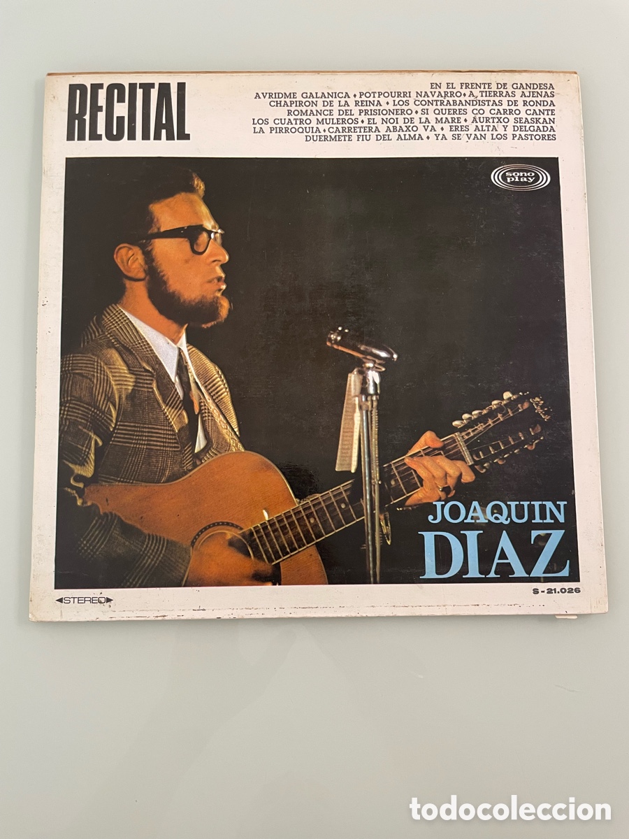 Discos de vinilo: Disco vinilo. Recital. Joaquin Diaz. Sono play - Foto 1