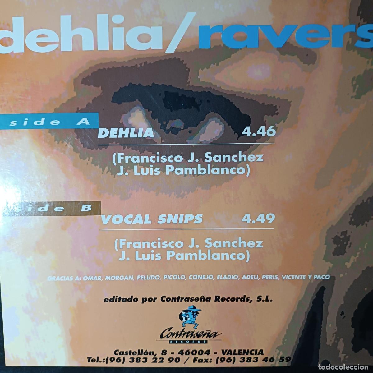 Discos de vinilo: DEHLIA - RAVERS Maxi 12&rdquo; 1994 - Foto 2