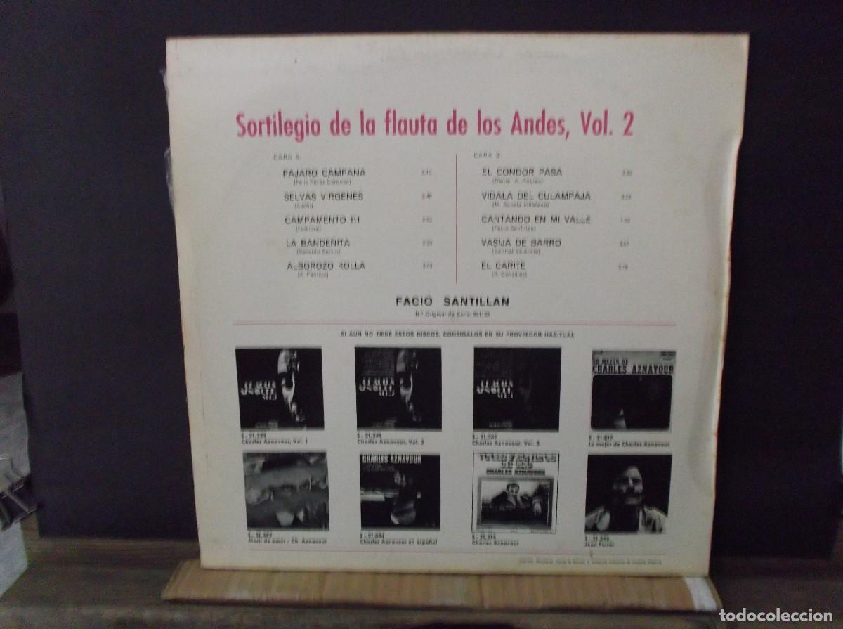 Discos de vinilo: SORTILEGIO DE LA FLAUTA DE LOS ANDES -1970 - VINILO LP. - Foto 2