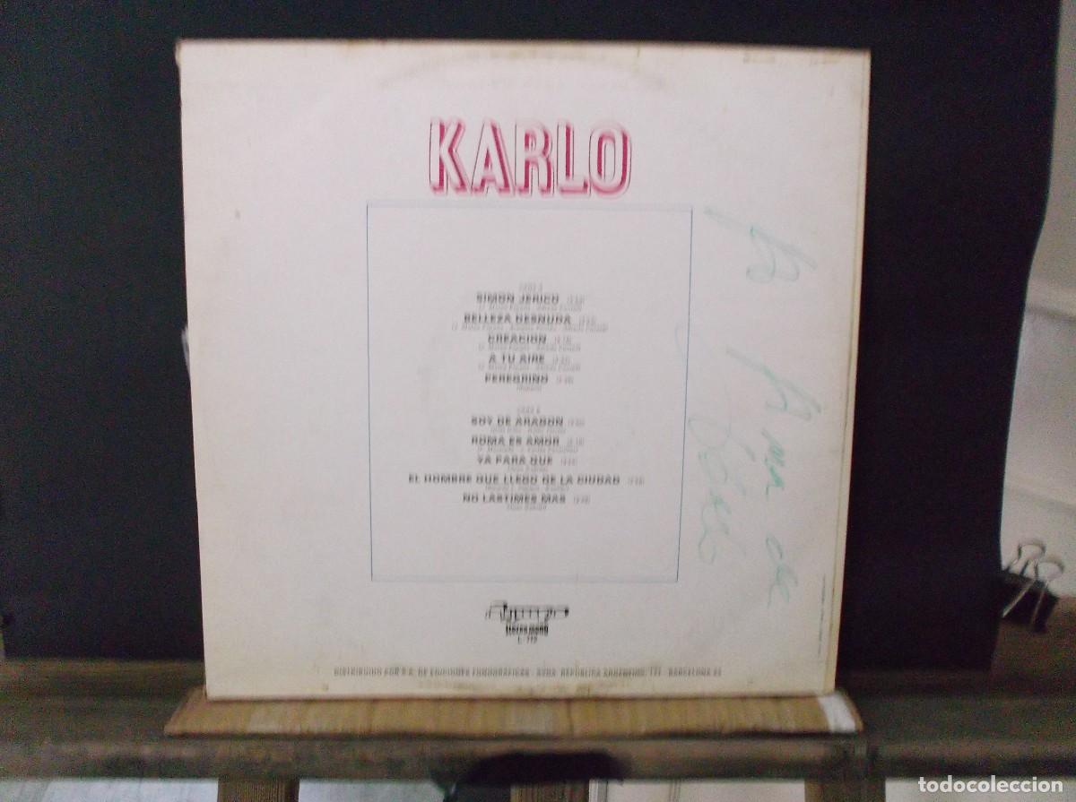 Discos de vinilo: KARLO - SOY DE ARAGON -1979- VINILO LP. - Foto 2