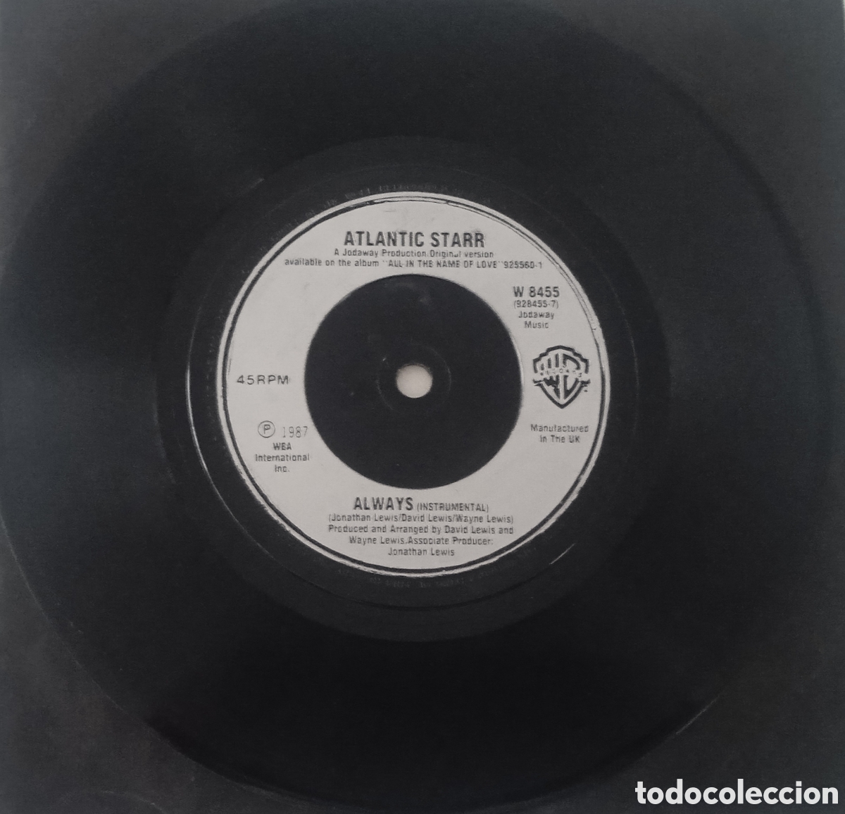 Discos de vinilo: ATLANTIC STARR - Always (1987) single - Foto 4