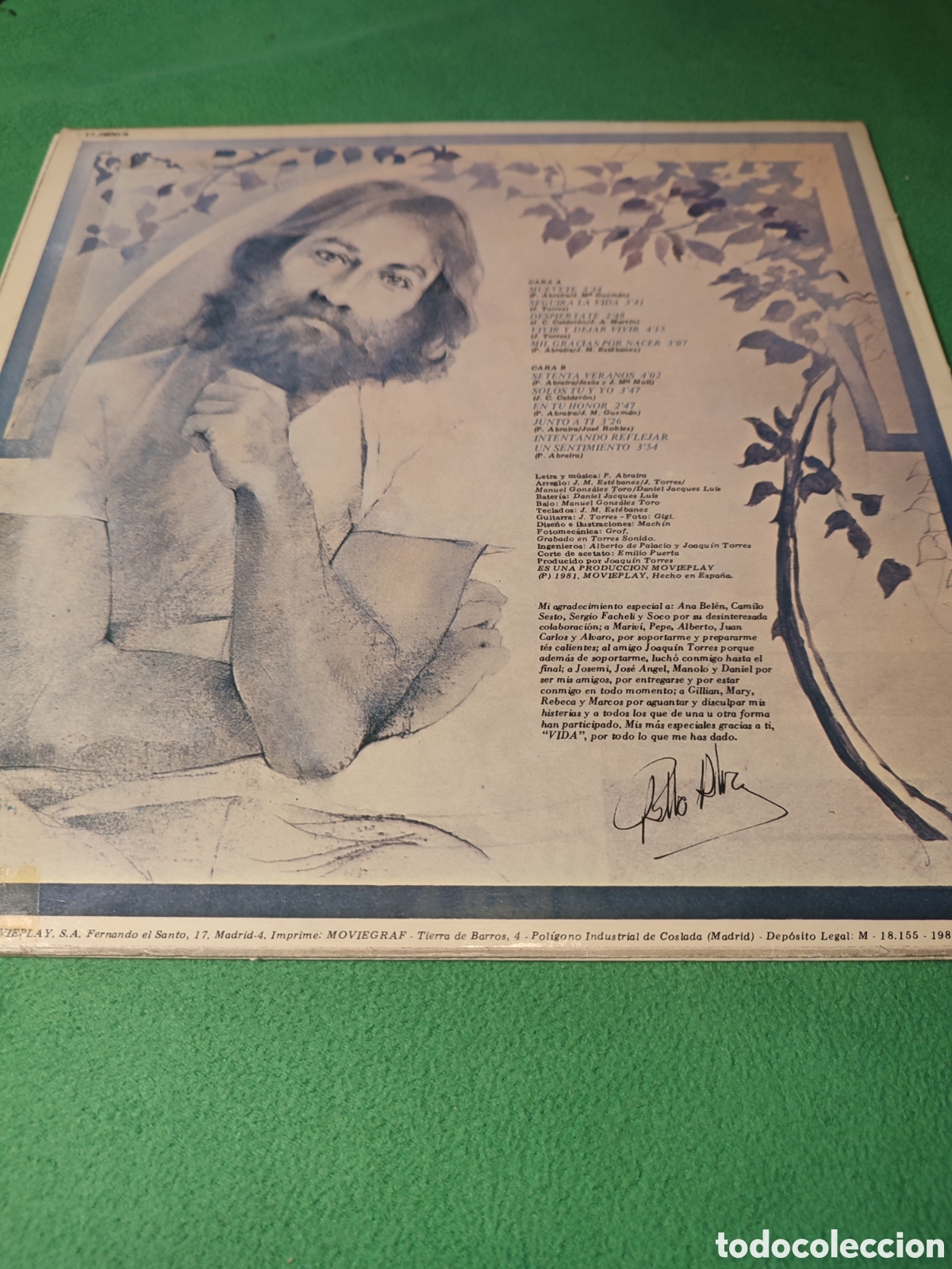 Discos de vinilo: Pablo Abraira - Vida edici&oacute;n 1981 - Foto 4
