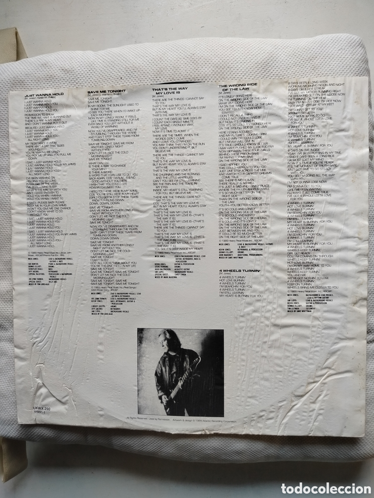 Discos de vinilo: Mick Jones LP 1989.. - Foto 3