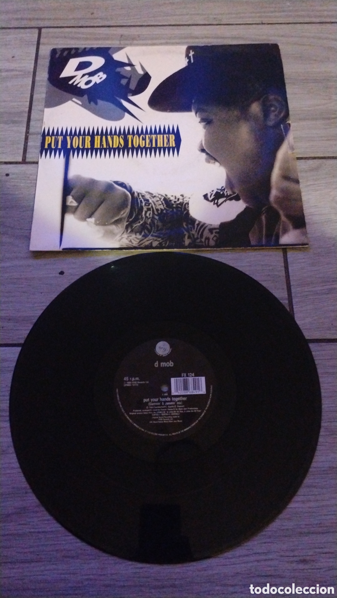 Discos de vinilo: D MOB-PUT YOUR HANDS TOGETHER-MAXI-FFRR/UK-IB - Foto 2