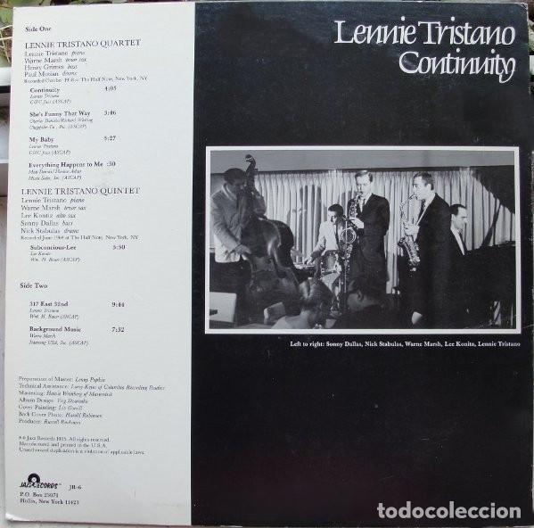 Discos de vinilo: Lennie Tristano &ndash; Continuity - Foto 2