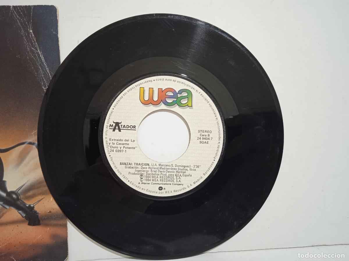 Discos de vinilo: Banzai - Luces / Traicion - Single - 1984 - Foto 5