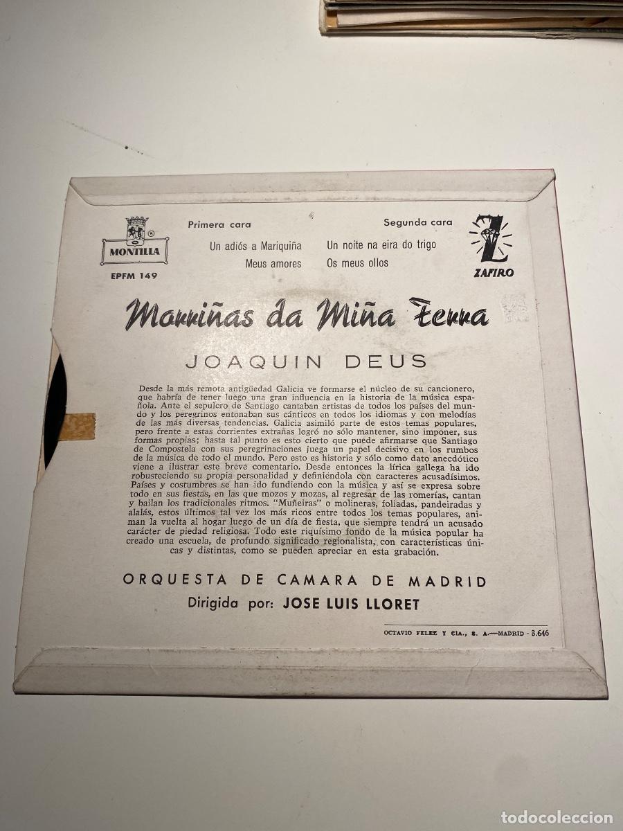 Discos de vinilo: Morri&ntilde;as da mi&ntilde;a terra. Joaquin Deus. Zafiro - Foto 2