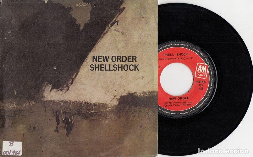 Discos de vinilo: NEW ORDER - SHELLSHOCK - SINGLE DE VINILO EDICION ESPA&Ntilde;OLA - C - 34 - Foto 1