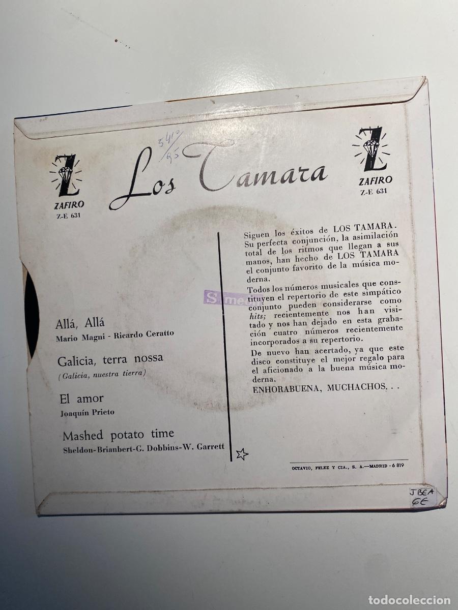 Discos de vinilo: Los Tamara. All&aacute;, all&aacute; . Zafiro - Foto 2