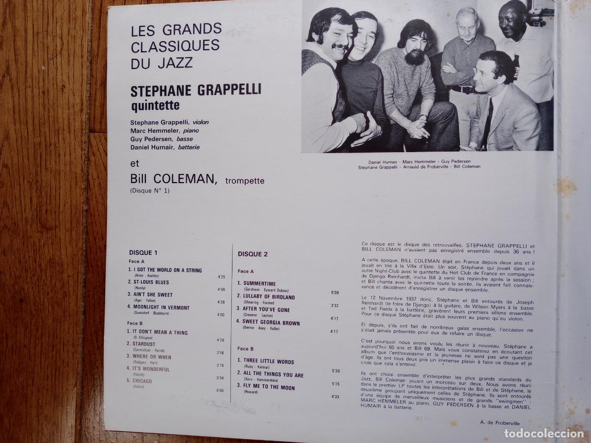 Discos de vinilo: Stephane Grappelli - Bill Coleman - les grands classiques du jazz - Foto 2