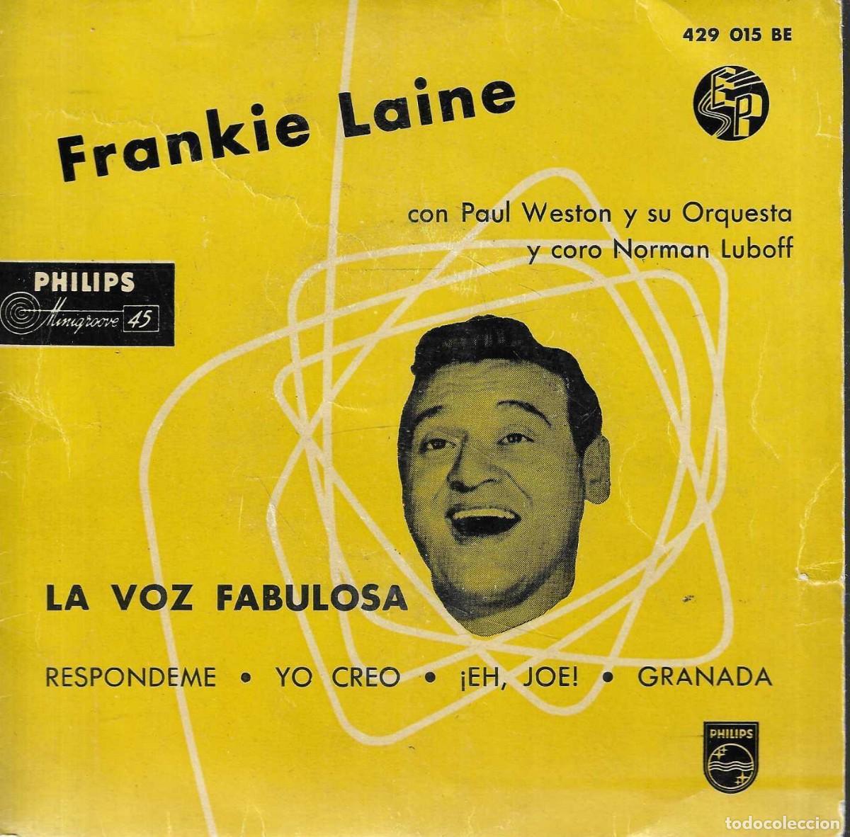 Dischi in vinile: FRANKIE LAINE CON PAUL WESTON Y SU ORQUESTA - LA VOZ FABULOSA - PHILIPS - 1958