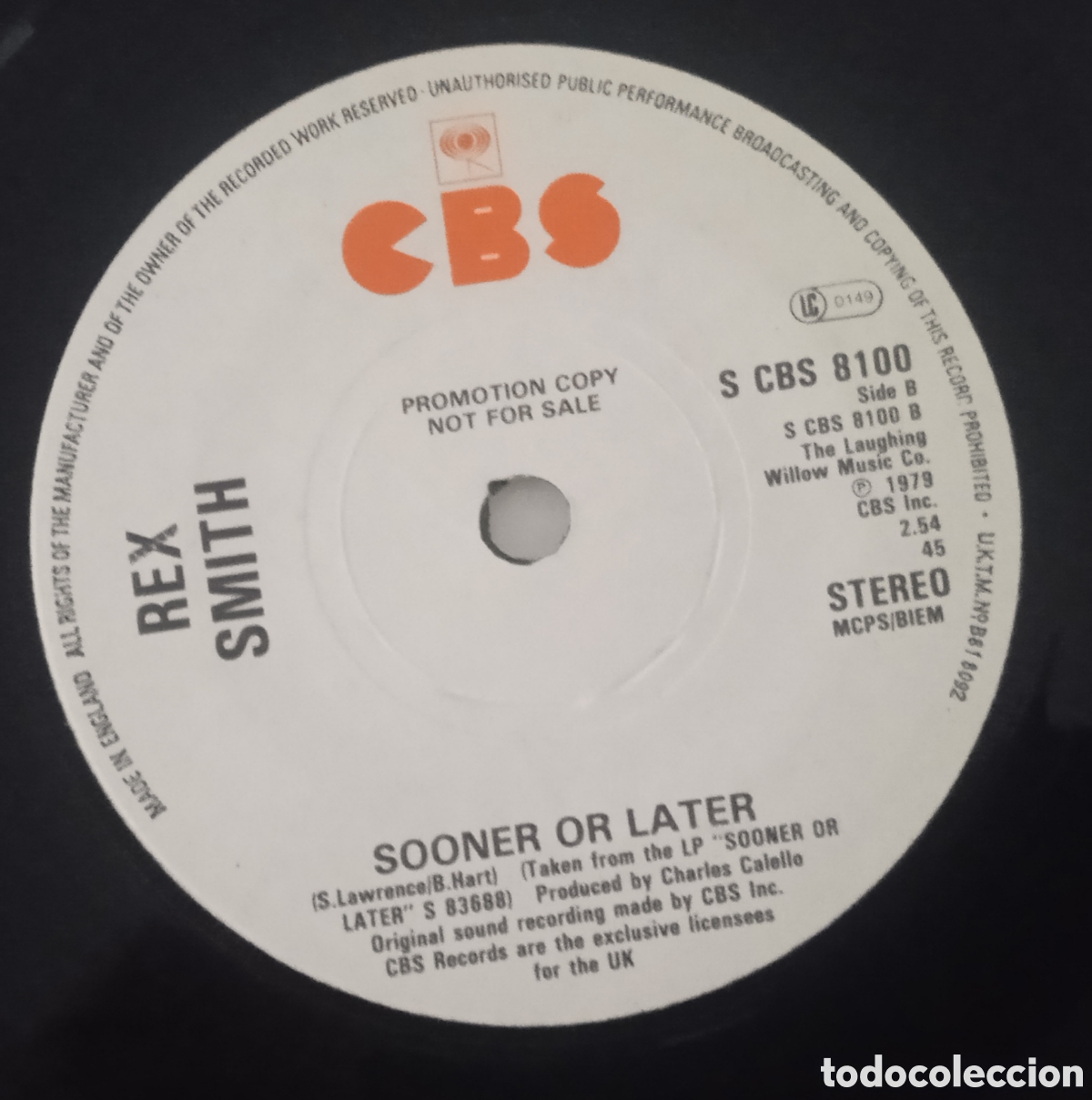 Discos de vinilo: REX SMITH - Never gonna give you up (1979) single - Foto 2