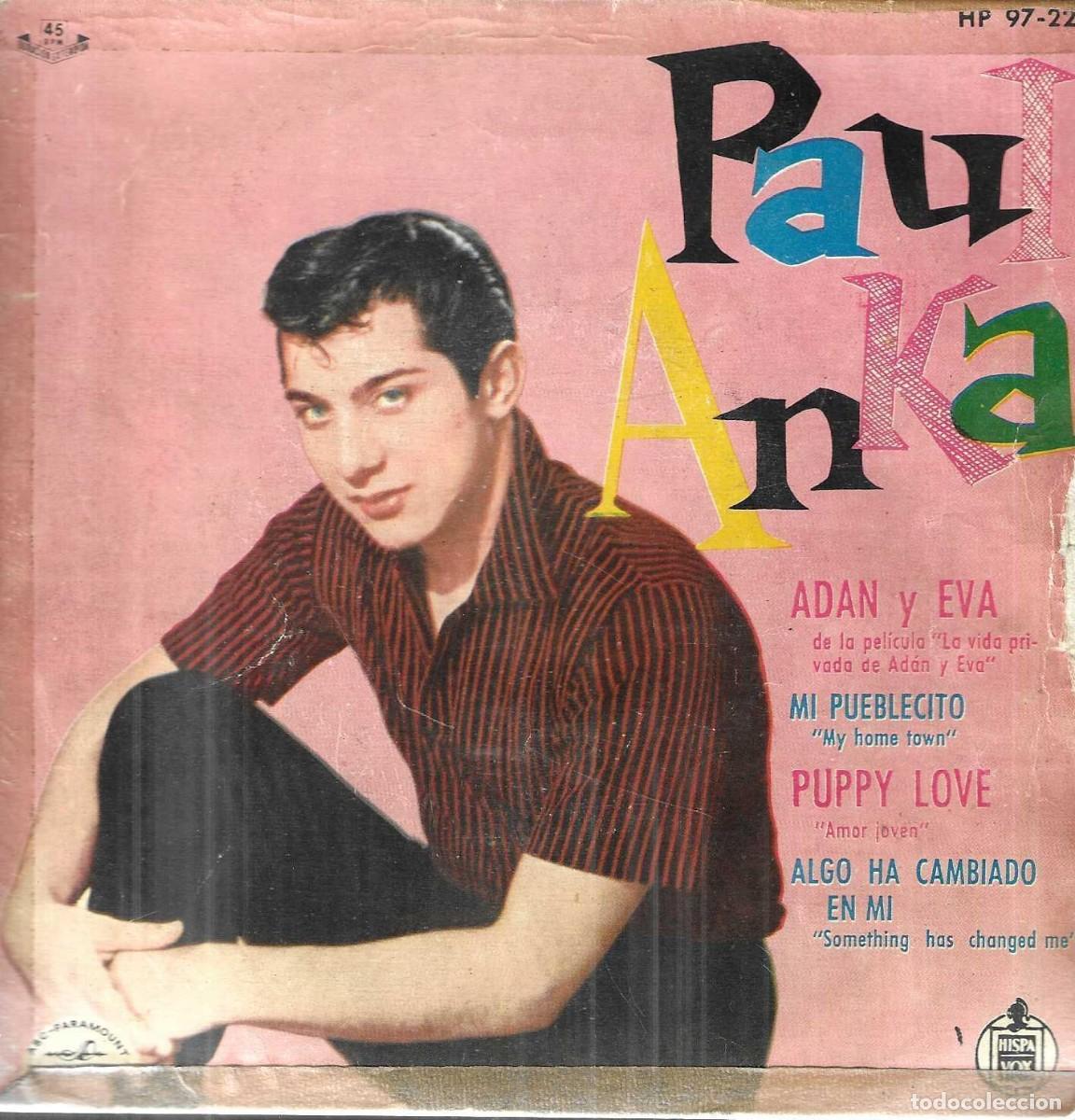 Dischi in vinile: PAUL ANKA - ADAN Y EVA +3 - HISPAVOX - 1960