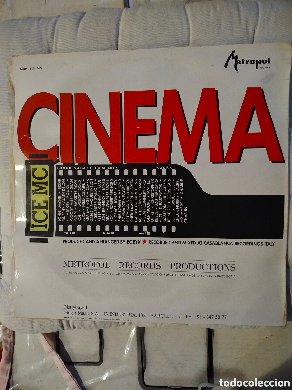 Discos de vinilo: ICE MC 12&rdquo; Cinema 90 - Foto 2