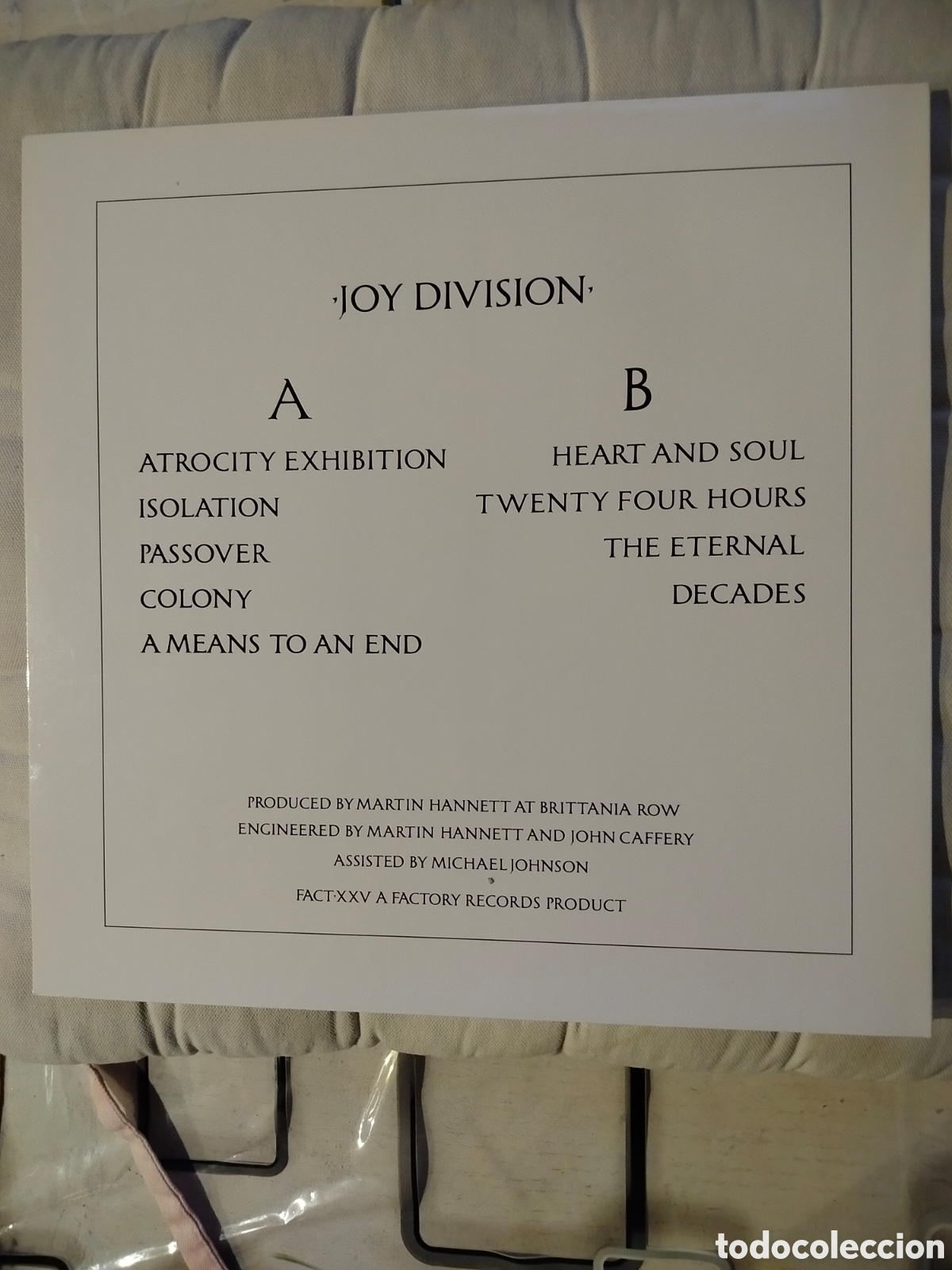 Discos de vinilo: Joy Division LP Closer - Foto 2