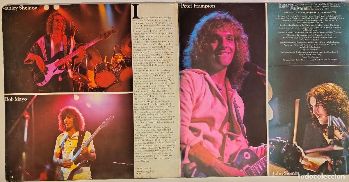 Discos de vinilo: Peter Frampton. Comes Alive. A&M, Spain 1976 2 LP + doble cubierta - Foto 3