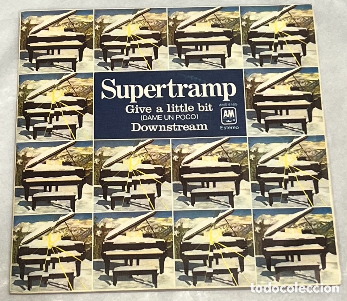 Discos de vinilo: Disco Vinilo Single. Supertramp. &ldquo;Give a little bit&rdquo;. 1977. - Foto 1