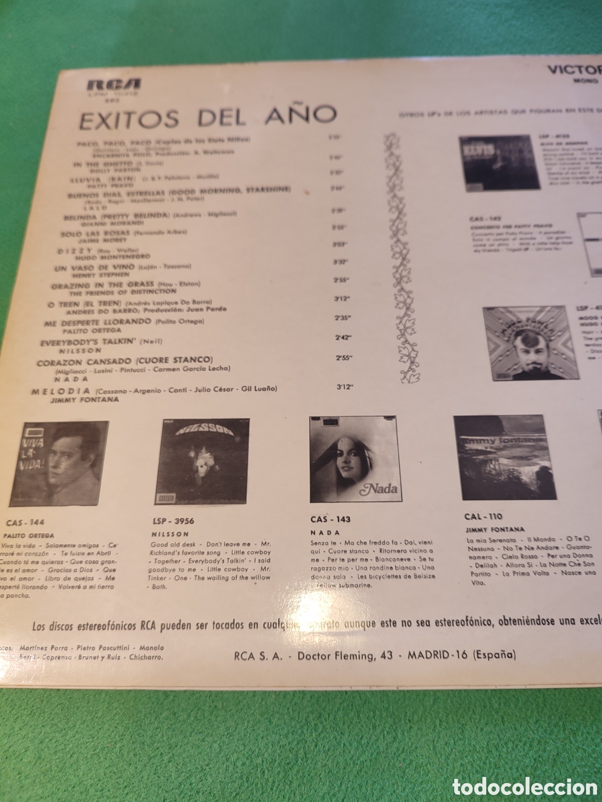 Discos de vinilo: &Eacute;xitos del a&ntilde;o - Varios Edici&oacute;n 1970 - Foto 2