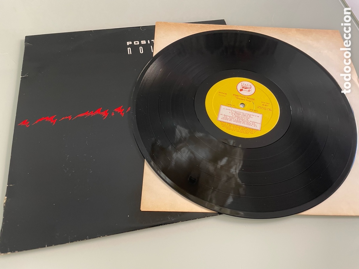 Discos de vinilo: Disco Vinilo.- Positive Noise: Distant fires. STATIK 1985. - Foto 3