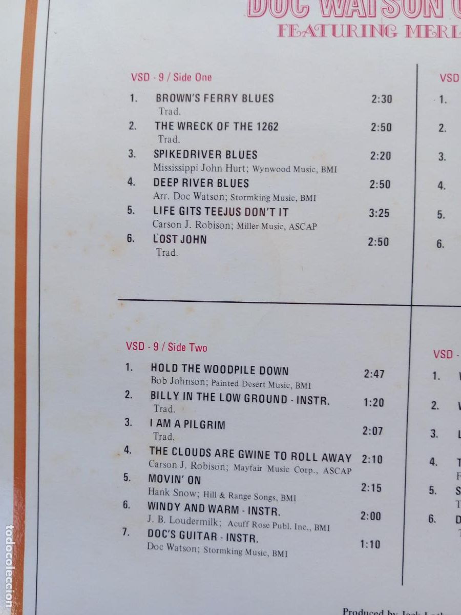Discos de vinilo: Doc Watson - on stage - Foto 5