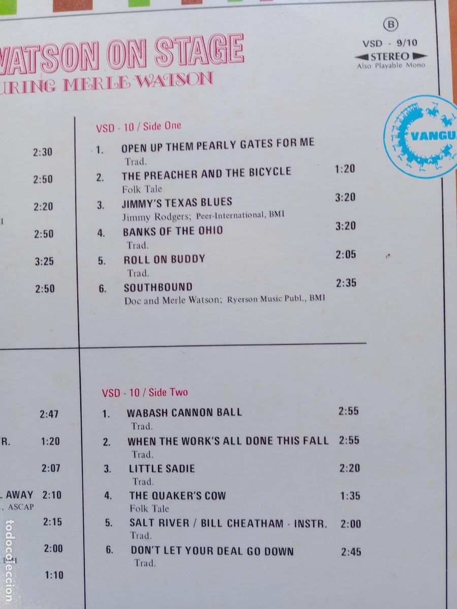 Discos de vinilo: Doc Watson - on stage - Foto 6