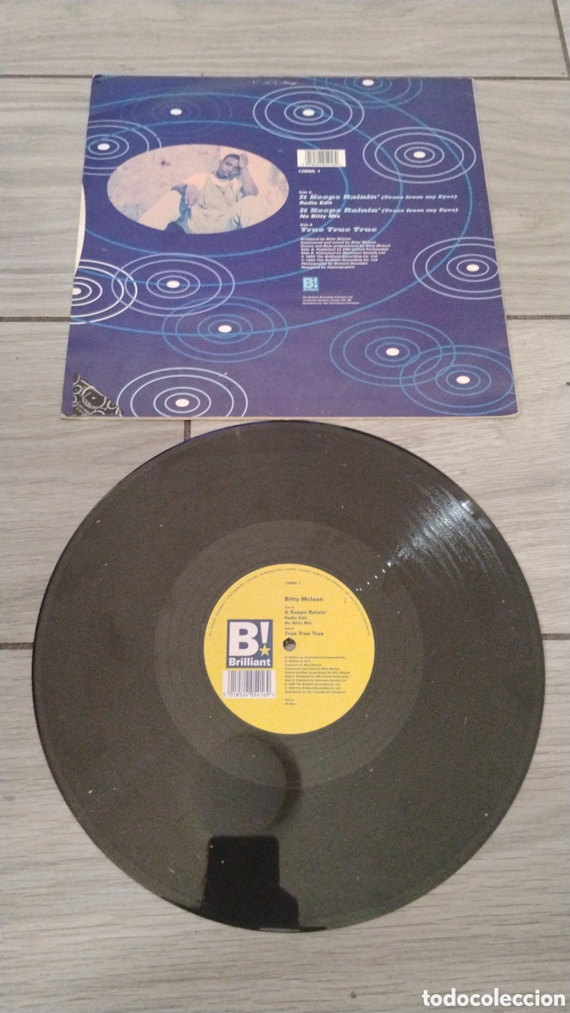 Discos de vinilo: BITTY McCLEAN- IT KEEPS RAININ-MAXI-BRILLANT!/UK-IB - Foto 3