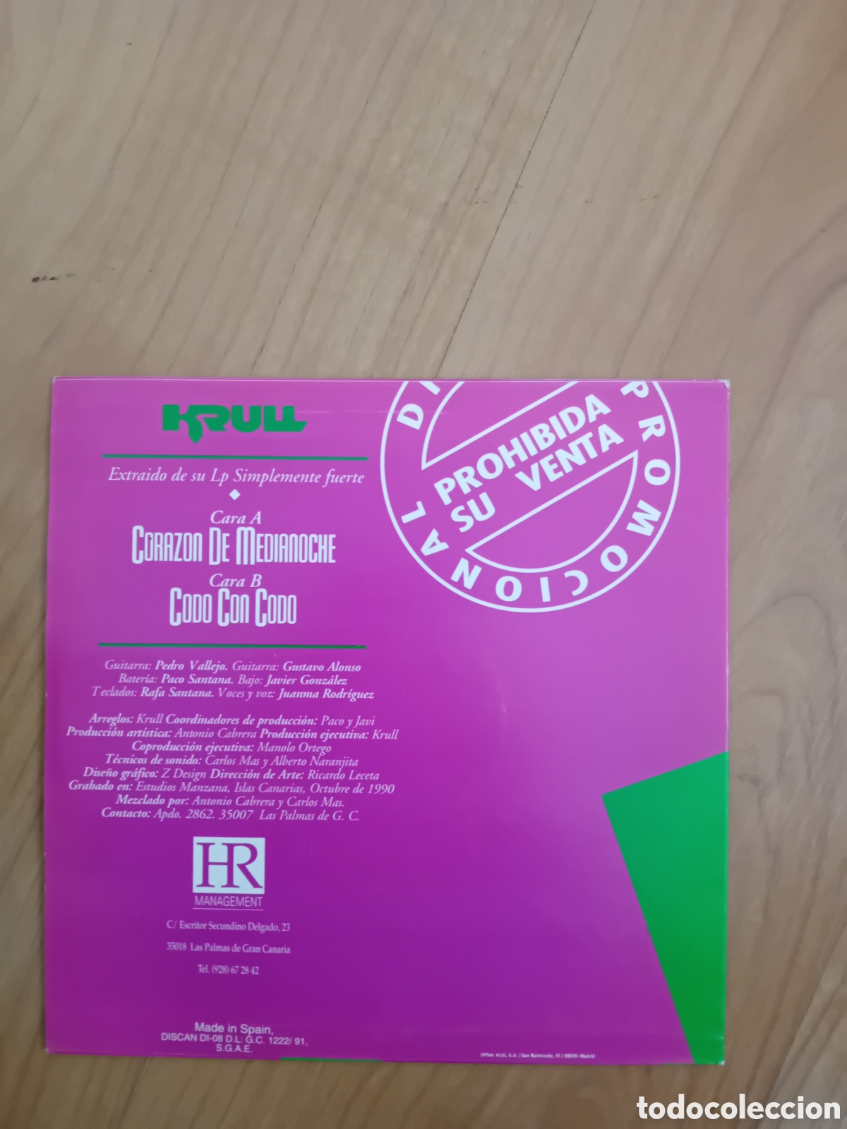 Discos de vinilo: KRULL. CORAZON DE MEDIANOCHE - Foto 2
